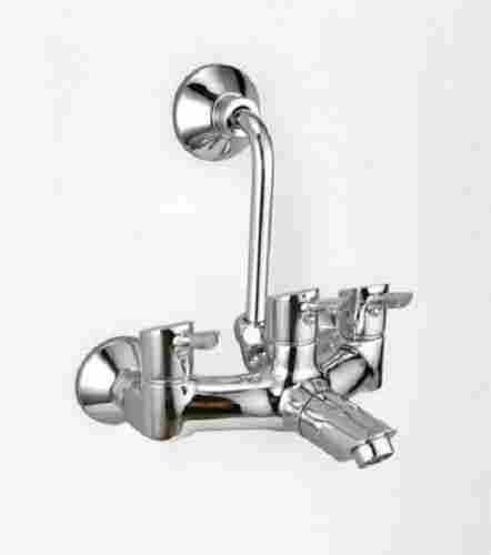 Polished Brass Wall Mixer For Bathroom Fitting With Anti Rust Properties