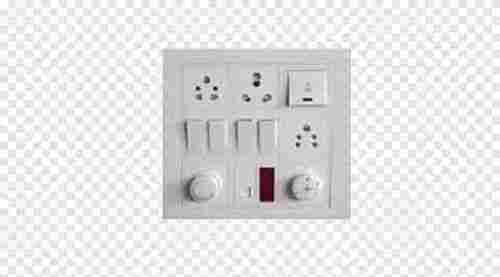 Pvc Multi Socket White Electric Switch Board For Domestic Purpose