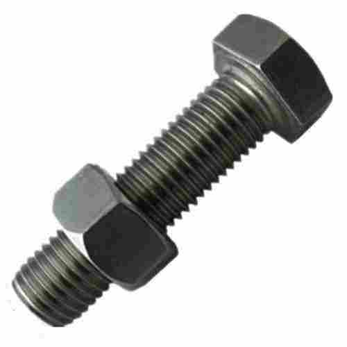 Silver Rounded High Strength Mild Steel Nut Bolt Hold Two Or More Objects Together