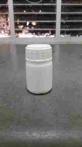 फार्मास्यूटिकल्स के लिए स्क्रू कैप के साथ सफेद रंग की प्लास्टिक टैबलेट की बोतल 