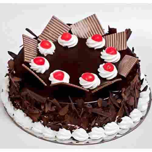 Chocolate Flake Black Forest Cake, With Fresh, Tasty, & Sweet Delicious Flavour