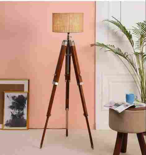 Stylish Beautiful Wooden Color Traditional Lighting Floor Lamp For Drawing Room