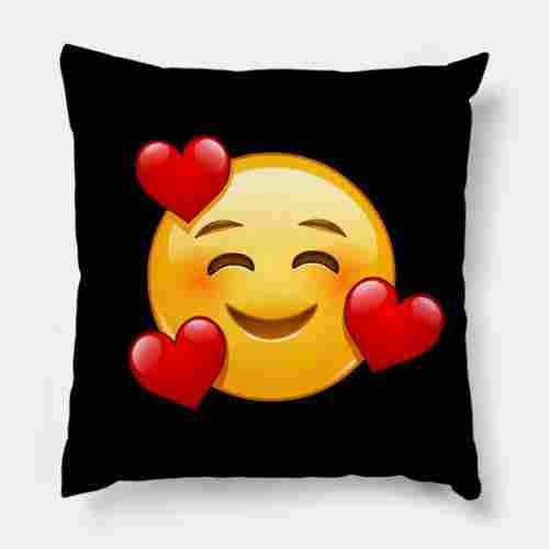 Super Soft And Comfortable Beautifully Designed Smiley Love Emoticon Emoji Pillow