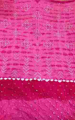 High Design Silky Soft Shiny Light Weight Printed Pink Fabric For Womens