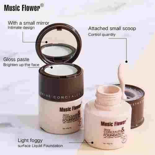 Music flower M1077 HD Cover Long Lasting Waterproof Face Foundation 