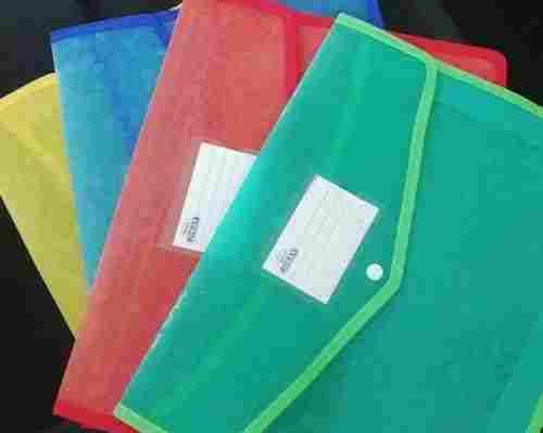 Highly Durable and Lightweight Multicolor Plastic Envelope File Folder for Documents Storage