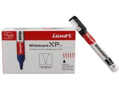 Black Plastic Material Luxor Refillable Whiteboard Marker Used In White Boards