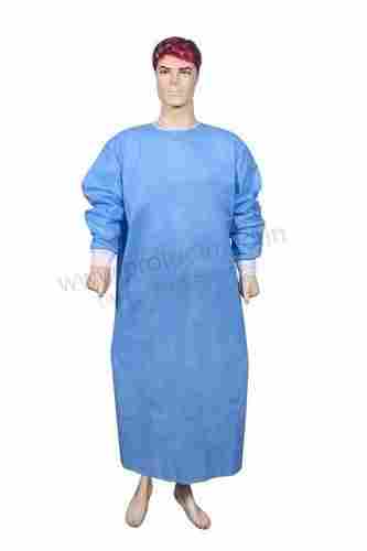 Best Price Blue SMS Non Woven Plain Fabric Surgical Gown For Hospital