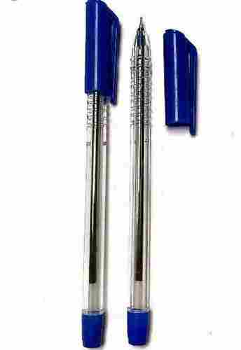 Writing Blue Ball Pen In Plastic Body Material And 4-6 Inch Length, Blue Color 