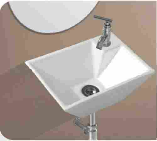 Ceramic Wash Basin, Used For Bathroom with Sleek and Modern Design White 5 To 8 Inches