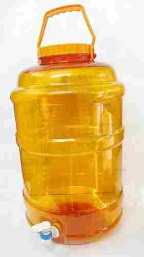 Orange Color 20 Liters Plastic Water Storage Container With Tap Great With Strong Handles & Durable Taps