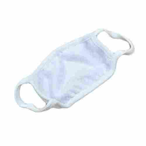 White Plain Cotton Face Mask For Personal Care With Normal And Earloop