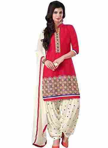 Womens Breathable And Light Weight Cotton Fabric Printed Suit And Salwar