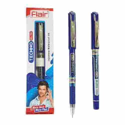 Easy To Uses Fine Grip Smooth Flowing Ink Flair Ball Blue Writing Pens