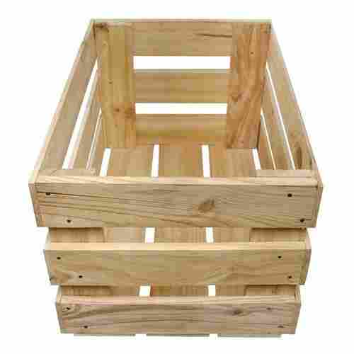 100 Percent Pine Wood Crate In Rectangular Frame Crates 20 Kg Strong And Live Lifespan