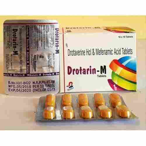 Drotarin-M Drotaverine Hcl And Mefenamic Acid Tablets, 10x10 Blister Pack