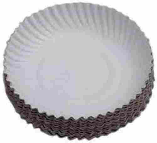 Ideal For Picnic Reusable And Recyclable White Color Disposable Paper Plates, Pack Of 50