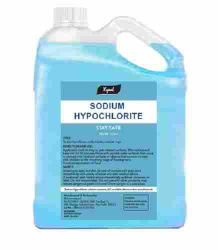 Sodium Hypochlorite Cleaner Packed In Bottle Odorless Store At Room Temperature