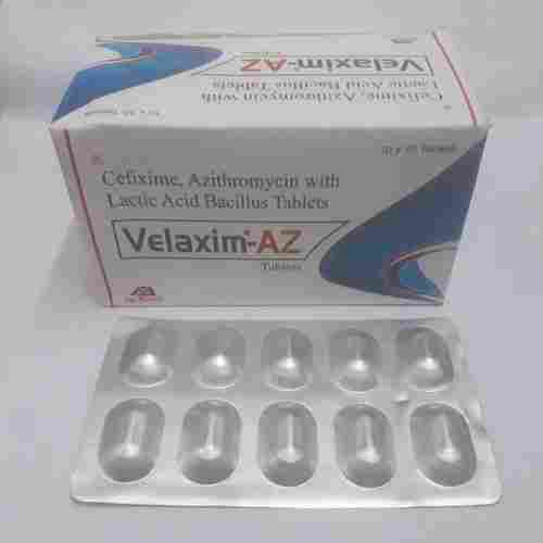 Cylinder Shape Cefixime Azithromycin Tablets