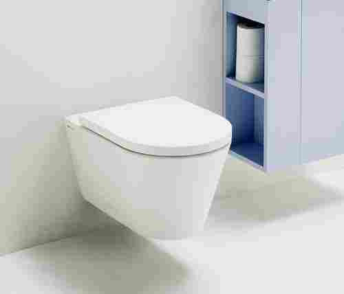 Wall Hung Toilet Seat For Toilet Use, White Color And Elongated Shape