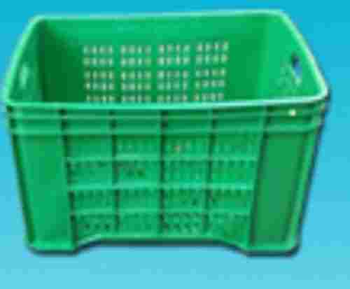 100 Percent Good Quality Strong Durable Water Resistant Green Plastic Crates 