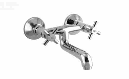 Polished And Chrome Finished Wall Mounted Stainless Steel Wall Mixer For Bathrooms