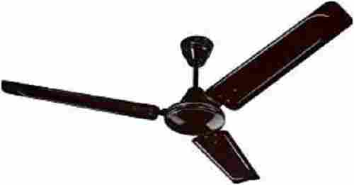 Brown Anti-Dust Stainless Steel High-Speed Electric Decorative Ceiling Fan With Three Blades