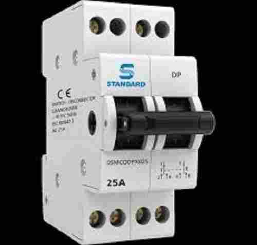 Easy To Install Heat Resistance Manual 25A Standard 2 Pole MCB Type Changeover Switch