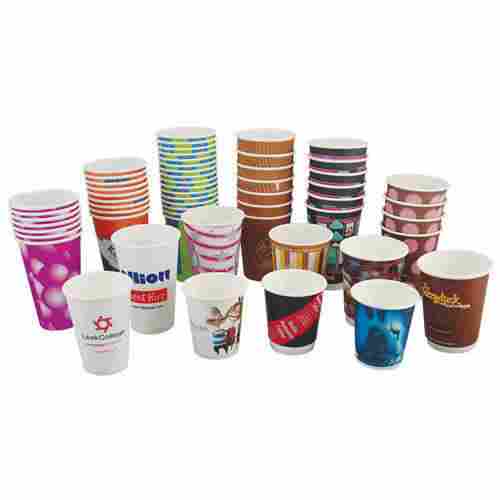 Printed Disposable Thermal Paper Cups For Tea And Coffee