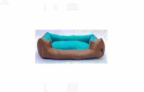 Blue And Brown Plain Pet Dog Bed For Extra Large Dog