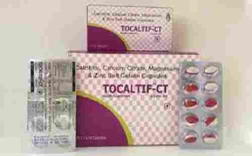 Easy To Take Tocaltif-CT Calcitriol Calcium Magnesium And Zinc Soft Gekatin Tablets