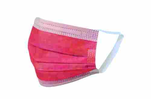 Pink Anti Pollution Unisex Disposable Non Woven 3 Ply Face Mask For Personal Safety
