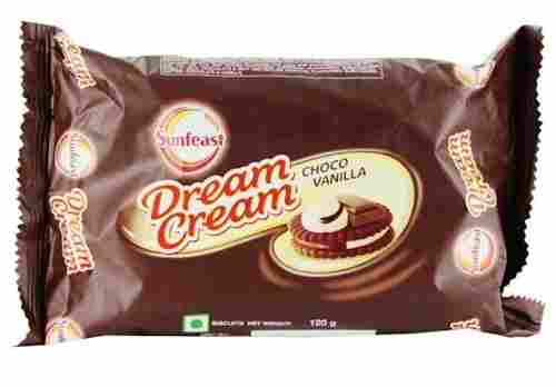 Sunfeast Dream Cream Chocolate Vanilla Biscuit With Delightful Sweet Tasty & Delicious Flavour