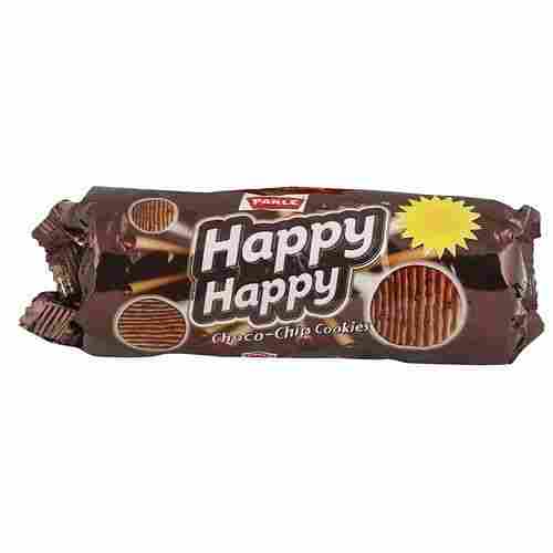 Parle Happy Happy Choco Chips Cookies With Chocolate Flavour.