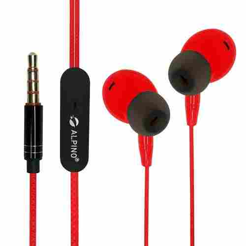 Alpino Wired Earphone Headphone Jack 3.5 MM Good Build Quality Strength Compatible