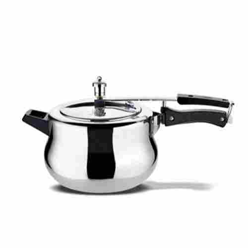 Round SS Handi Pressure Cooker For Home 5 Litres Easy To Uses