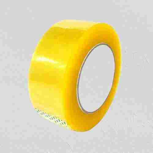 Yellow Color Bopp Tape Roll With 2 Inch Widths And 50 Meter Length, Single Sided