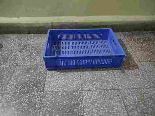  Blue Rectangle Storage 50 Bottle Plastic Mesh Crate 685x355x180 Mm For Commercial Uses
