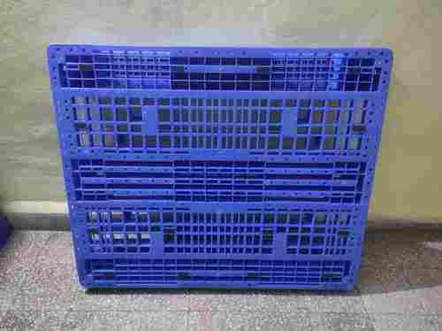 Blue Rectangular Plastic Pallets For Commercial Uses, Size 1200x1000x160mm