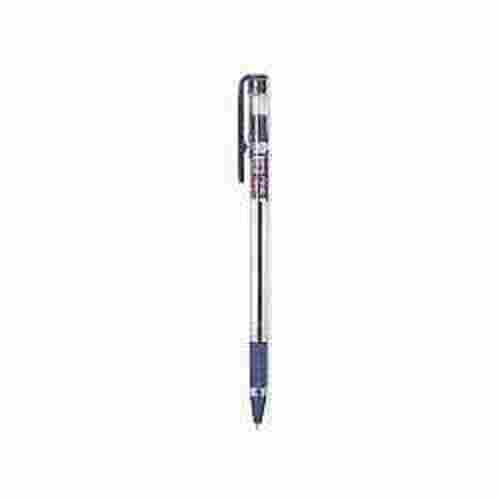 Fine Grip Easy to Use Blue Ink Transparent Plastic Ball Pen for Smooth Writing