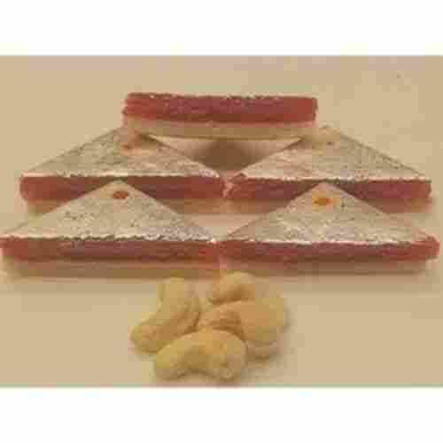 Hygienically Processed Kaju Pista Barfi Sweets Made With Good Quality Of Kaju And Pista