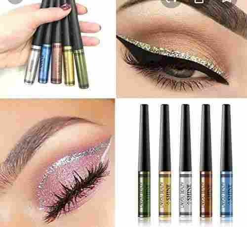 Waterproof And Smudge Proof Long Lasting Glittery Multicolor Liquid Eyeliner