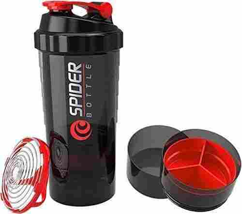 700 Ml Printed Plastic Gym Protein Shaker With Flip Top