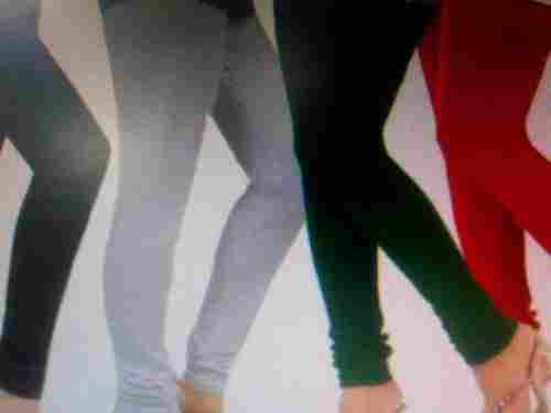Plain Cotton Ladies Leggings With Stretchable And Regular Fit