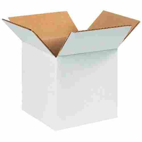 White And Brown Color Corrugated Boxes With Square Shape And Recyclable