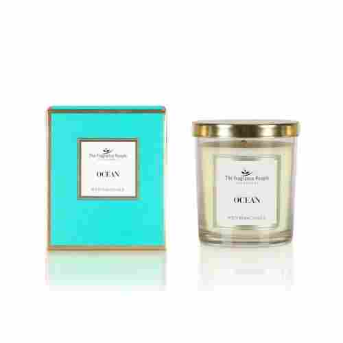 Blue Luxury Scented Oil Candle Ocean For Religious Uses And 5 Hours Burning