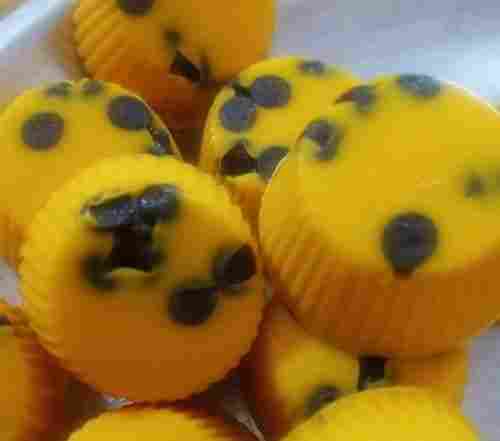 Good Taste And Delicious Sunflower Soft Cupcakes Apam Polkadot For Dessert
