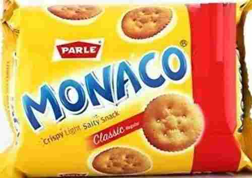 Crispy & Salty Creamy Flavor Delicious With Flat Baked Shape Light Parle Monaco Biscuit 