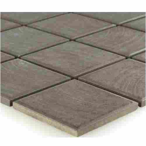 Slip Resistant Square Shape Grey Mosaic Thickness 15-20mm Anti Skid Floor Tiles 