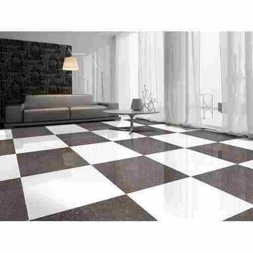 White Black Double Charged Ceramic Vitrified Tiles 800 Mm X 800 Mm